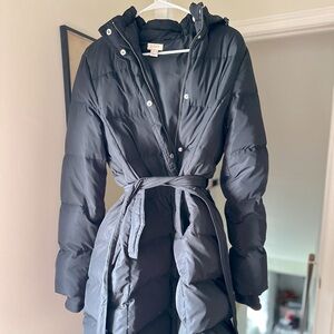 J.Crew Belted Puffer Coat